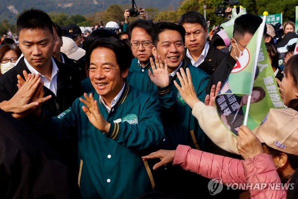 뢰청덕(라이칭더) 대만 총통 당선인@사진 연합뉴스